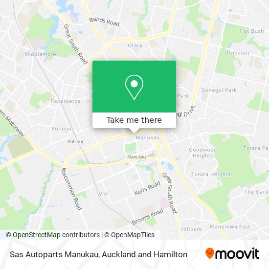 Sas Autoparts Manukau map