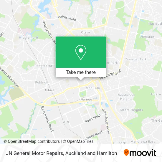 JN General Motor Repairs map