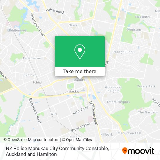 NZ Police Manukau City Community Constable地图