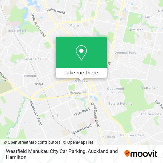 Westfield Manukau City Car Parking地图