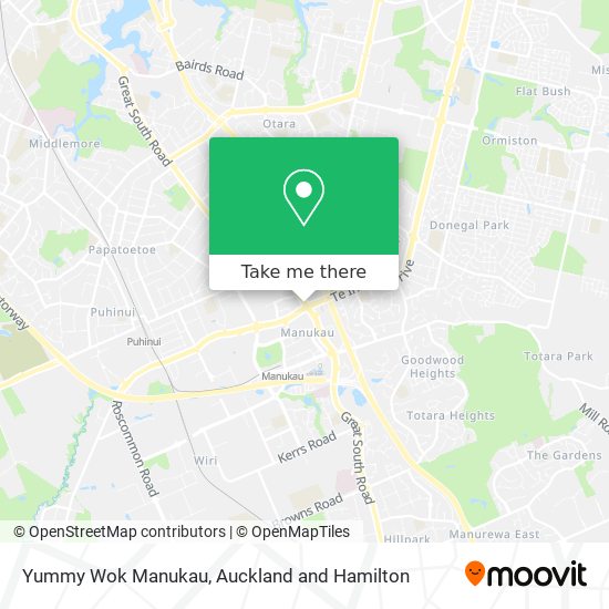 Yummy Wok Manukau map