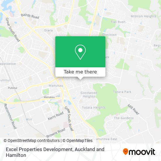 Excel Properties Development map