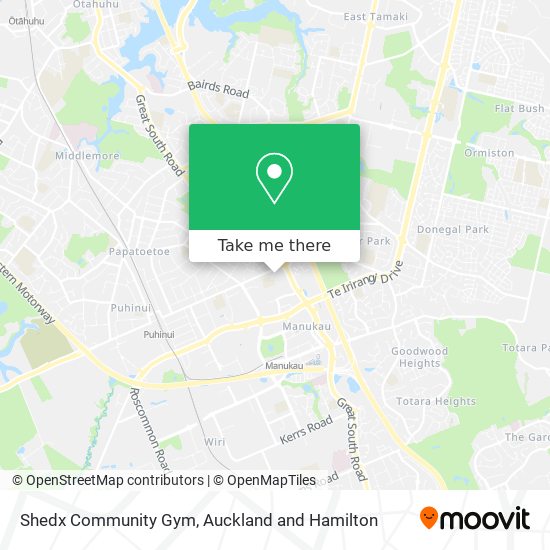 Shedx Community Gym map