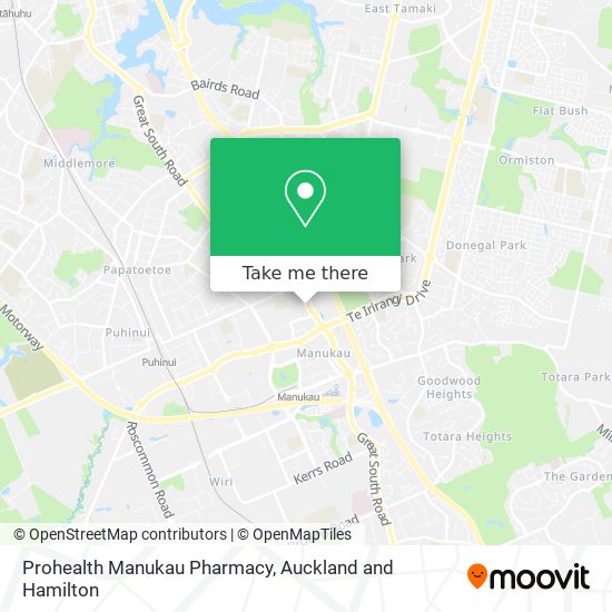 Prohealth Manukau Pharmacy map