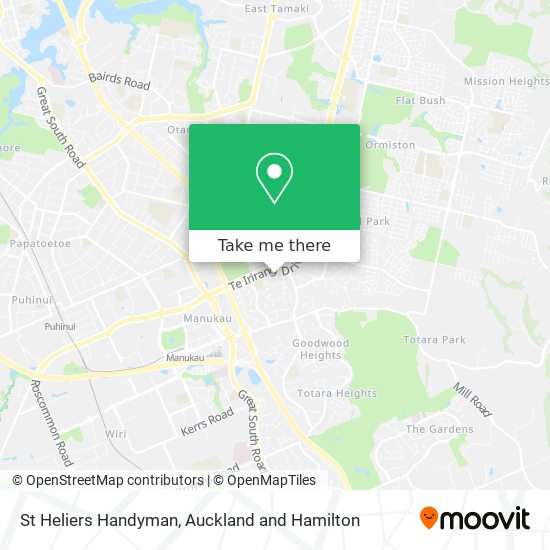 St Heliers Handyman map