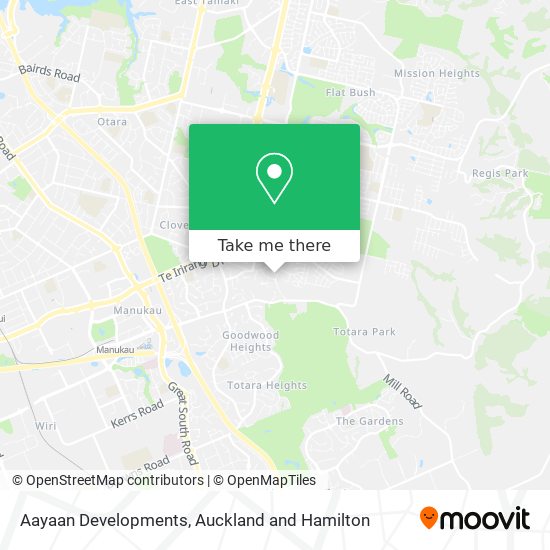 Aayaan Developments map