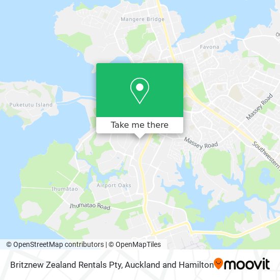 Britznew Zealand Rentals Pty map