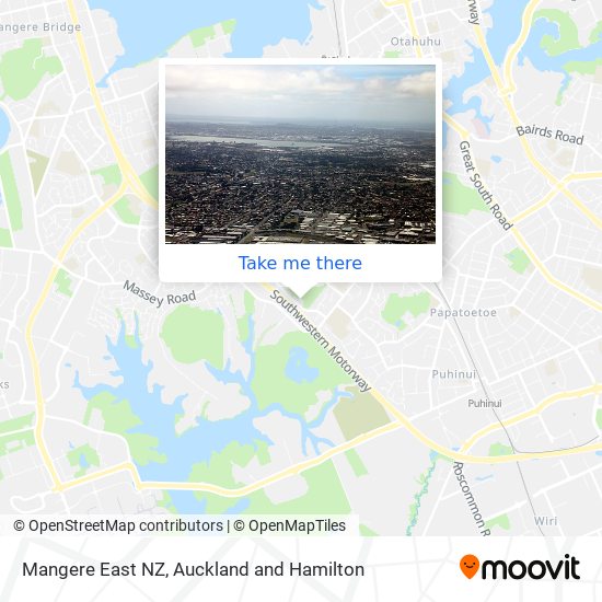 Mangere East NZ地图