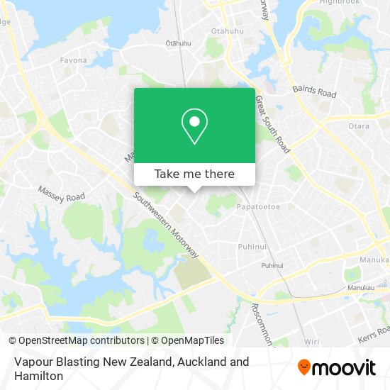 Vapour Blasting New Zealand map