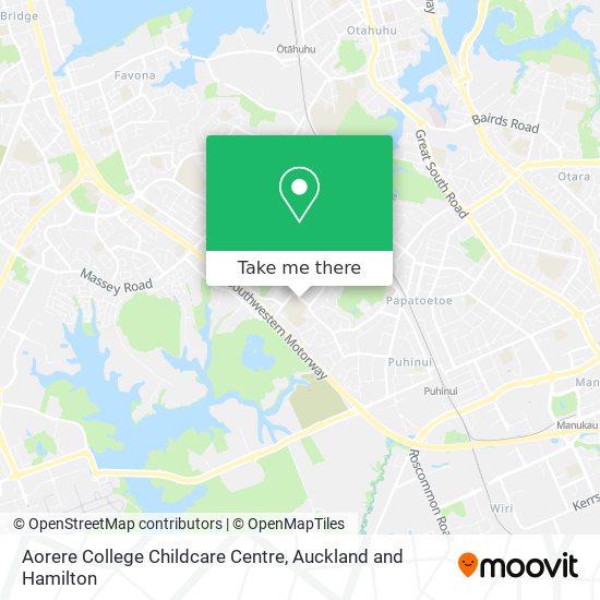 Aorere College Childcare Centre map