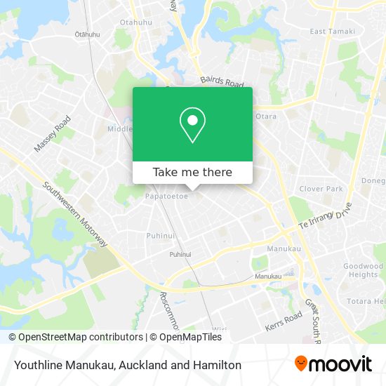 Youthline Manukau map