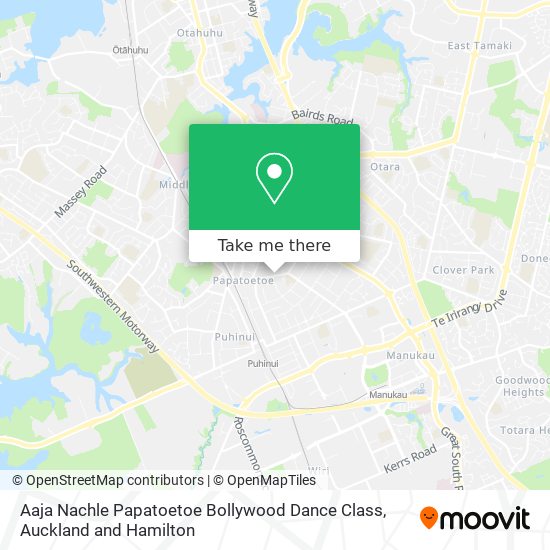 Aaja Nachle Papatoetoe Bollywood Dance Class map