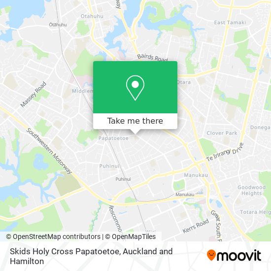 Skids Holy Cross Papatoetoe map