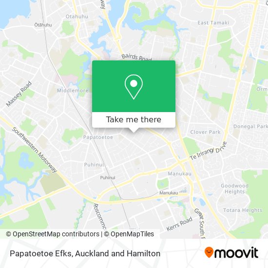 Papatoetoe Efks地图