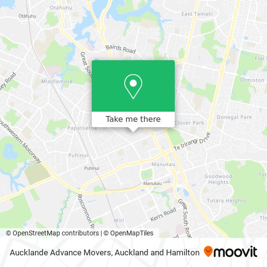 Aucklande Advance Movers地图