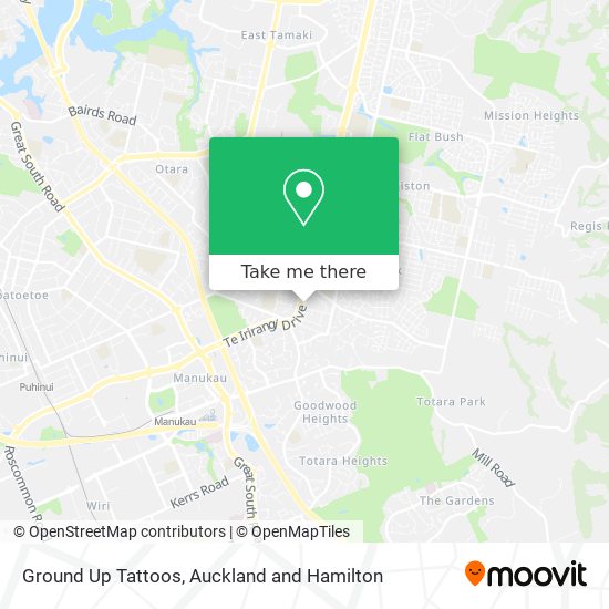 Ground Up Tattoos map