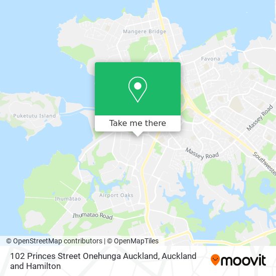 102 Princes Street Onehunga Auckland map