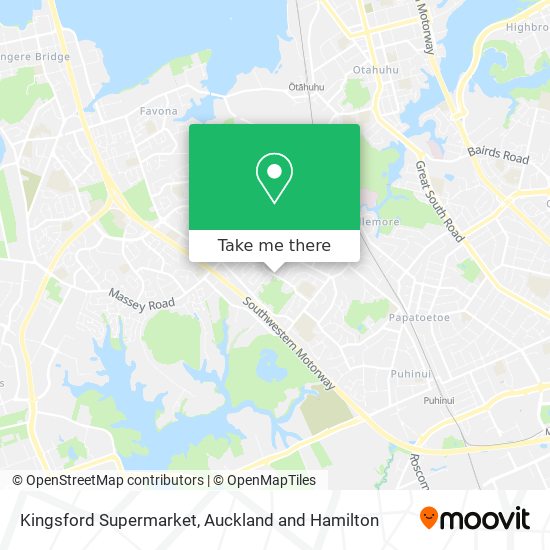 Kingsford Supermarket map