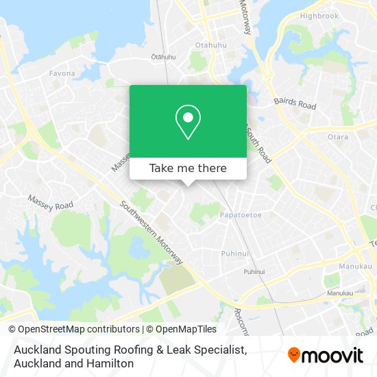 Auckland Spouting Roofing & Leak Specialist map