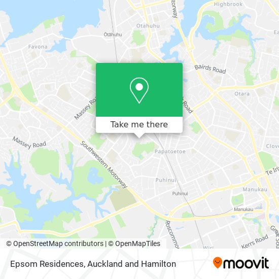 Epsom Residences map