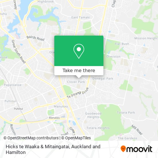 Hicks te Waaka & Mitaingatai地图