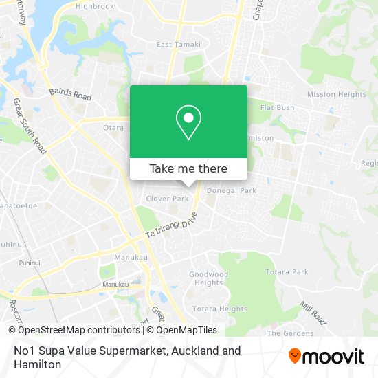 No1 Supa Value Supermarket map