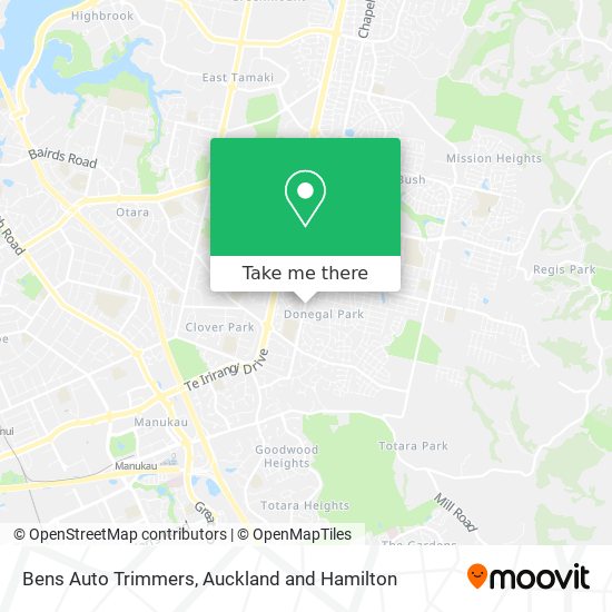 Bens Auto Trimmers map