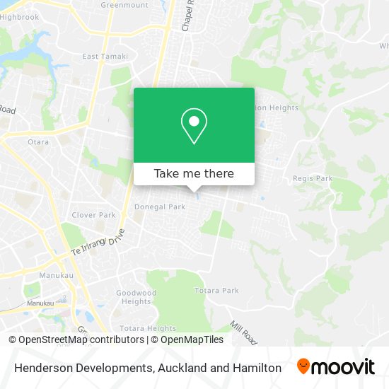 Henderson Developments map