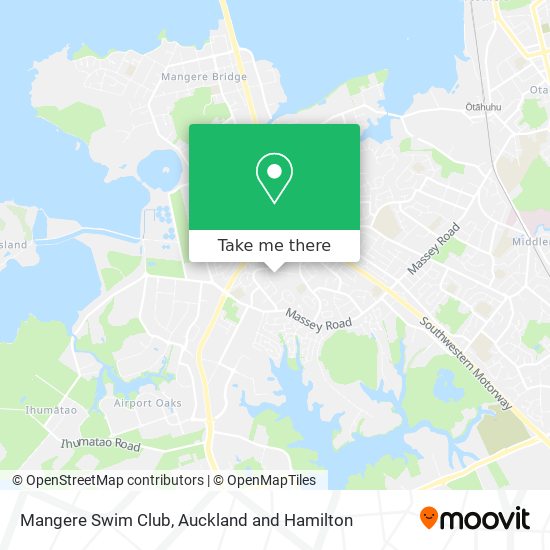 Mangere Swim Club map