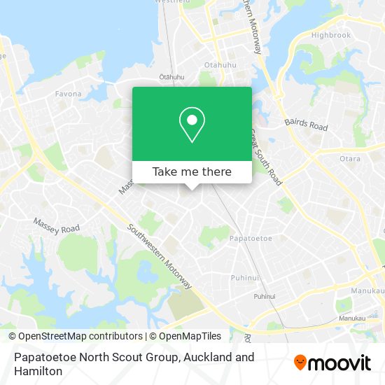 Papatoetoe North Scout Group map