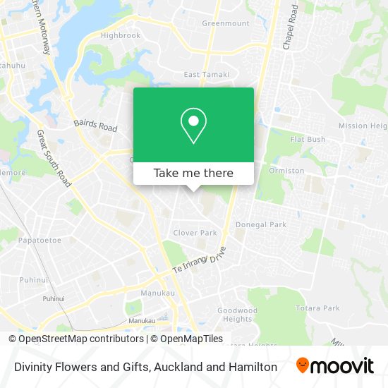 Divinity Flowers and Gifts map