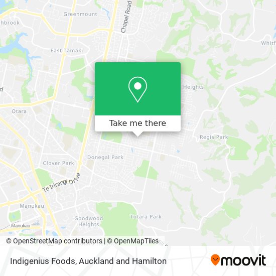 Indigenius Foods map