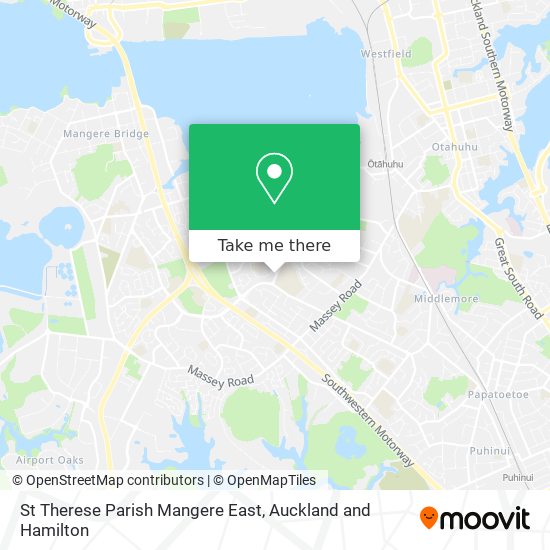 St Therese Parish Mangere East map