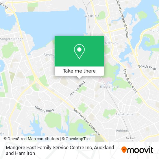 Mangere East Family Service Centre Inc map