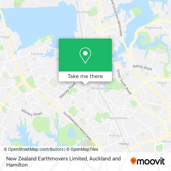 New Zealand Earthmovers Limited map