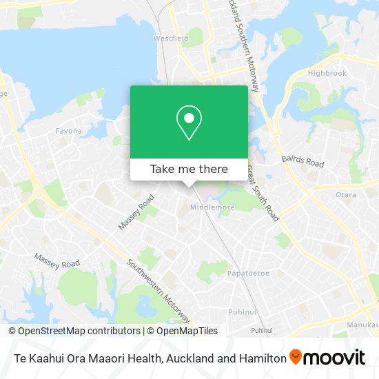 Te Kaahui Ora Maaori Health地图