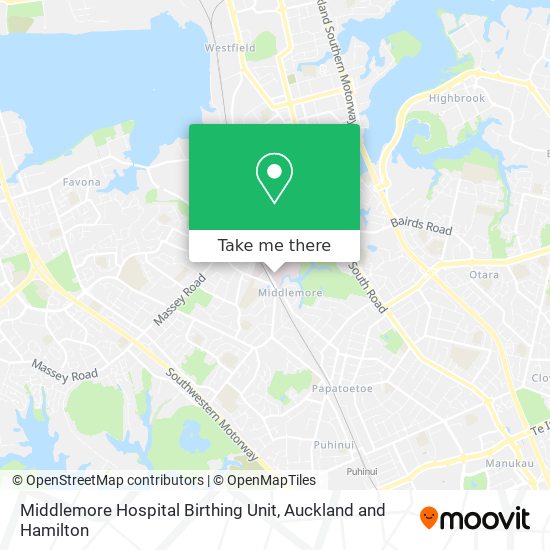 Middlemore Hospital Birthing Unit地图