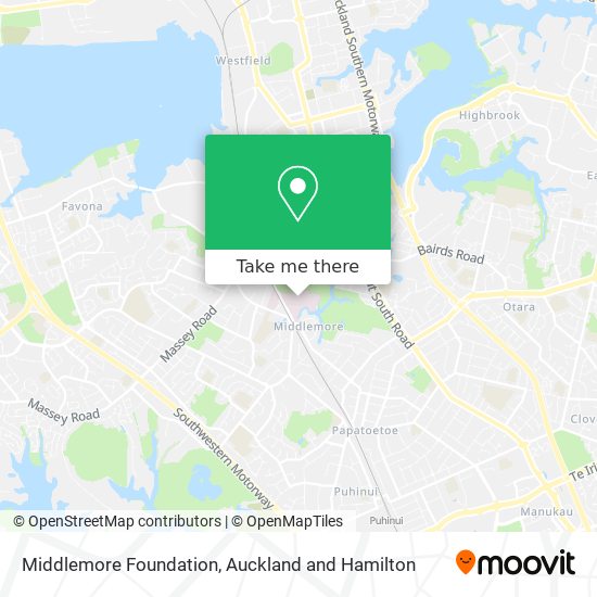 Middlemore Foundation map