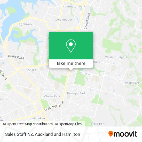 Sales Staff NZ地图