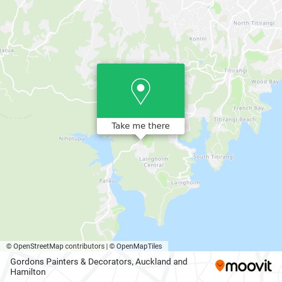 Gordons Painters & Decorators map