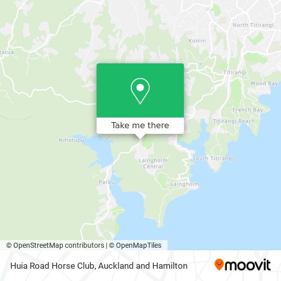 Huia Road Horse Club map