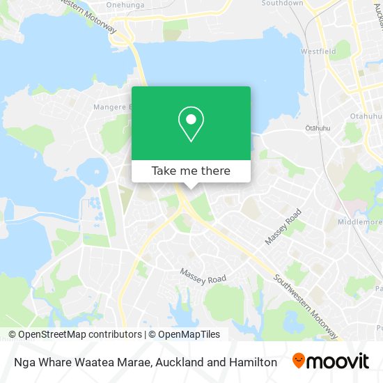 Nga Whare Waatea Marae map