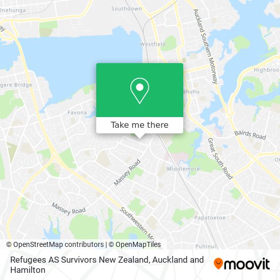 Refugees AS Survivors New Zealand map