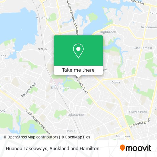 Huanoa Takeaways map