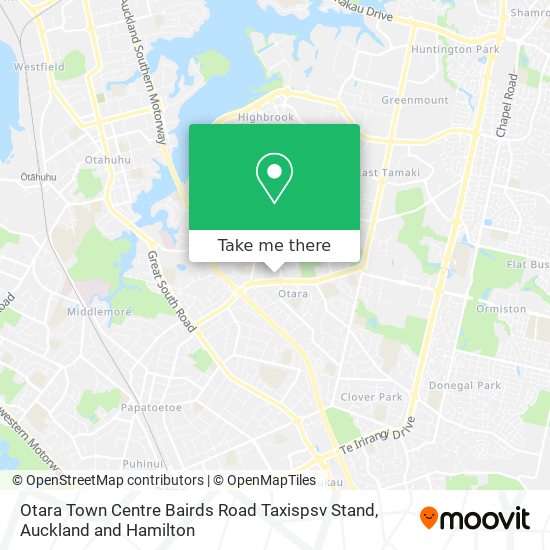 Otara Town Centre Bairds Road Taxispsv Stand map