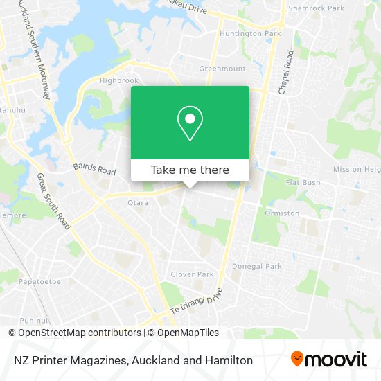 NZ Printer Magazines map