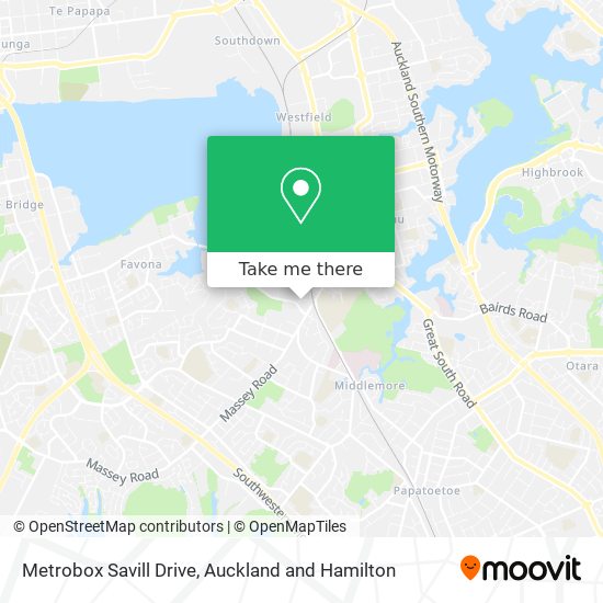 Metrobox Savill Drive map