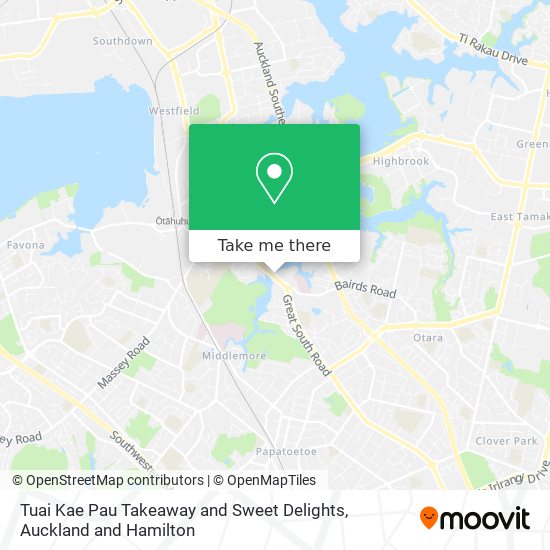 Tuai Kae Pau Takeaway and Sweet Delights map