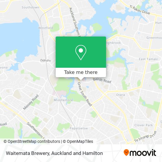 Waitemata Brewery map