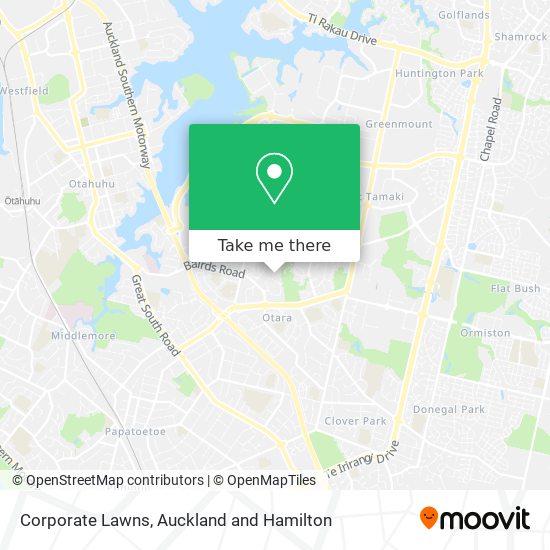 Corporate Lawns map